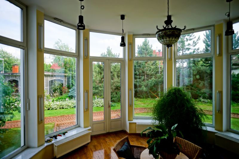 Modern bay window on a residence